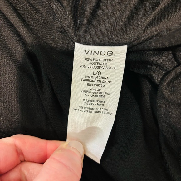 Vince black pleated midi dress nwt - Picture 6 of 6